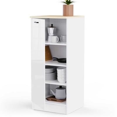 Keukenkast Bianco - 60x60x141cm - 1 deur - hoogglans wit Keukenkast Bianco - 60x60x141cm - 1 deur - hoogglans wit