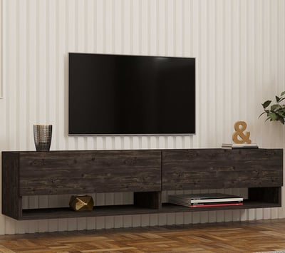 Arges TV-meubel | 100% MELAMINE | Antraciet Arges TV-meubel | 100% MELAMINE | Antraciet