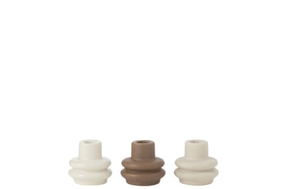 Kandelaar buoys porselein mix assortiment van 3