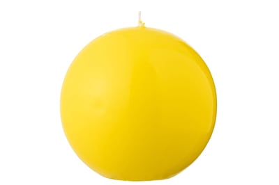 Kaars bol wax fluo geel - 50 uur Kaars bol wax fluo geel - 50 uur