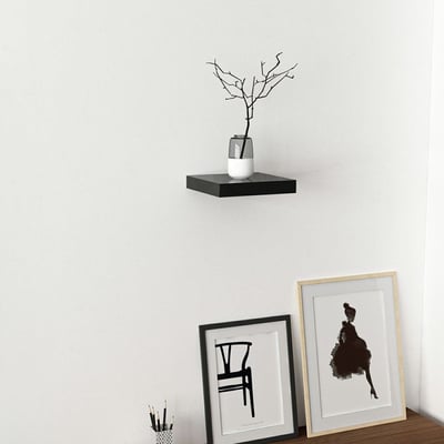 Gizli 23 Wandplank | 100% MELAMINE | Zwart