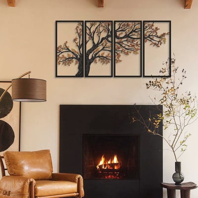 Artepera Decoratieve metalen wandaccessoire | 100% STAAL | 48 x 98 cm