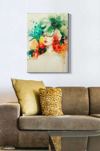 Bract Decoratief canvas schilderij | Houten lijst | 50 x 70 cm