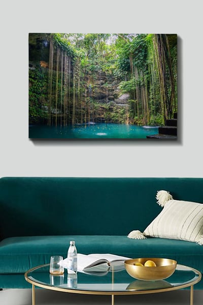 Schutblad Veelkleurig Canvas Schilderij | 100% Houten Kader
