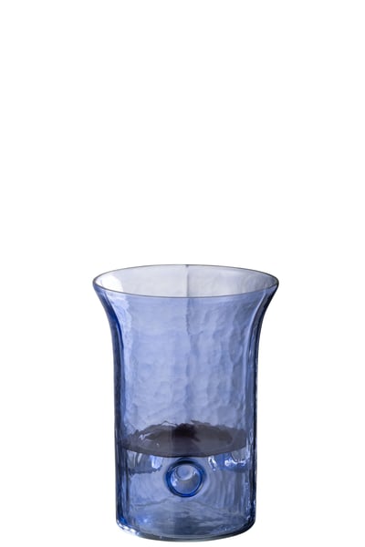Windlicht tarifa smal glas blauw extra small