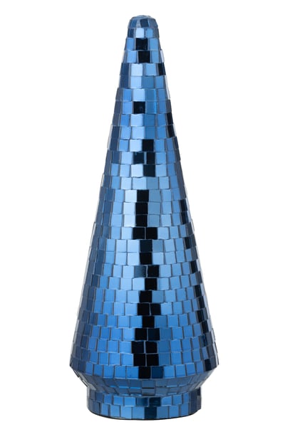 Boom spiegel glas blauw large