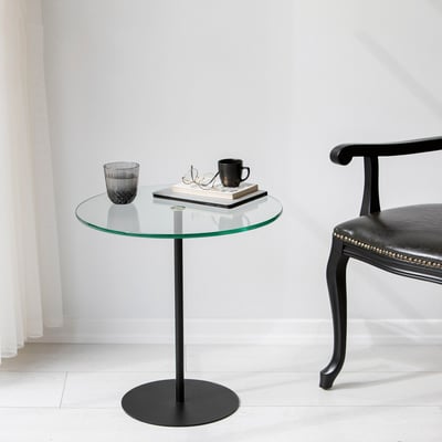 Locelso Bijzettafel | 100% Gehard Glas en Metalen Frame | 50x50x50 cm | Zwart Locelso Bijzettafel | 100% Gehard Glas en Metalen Frame | 50x50x50 cm | Zwart