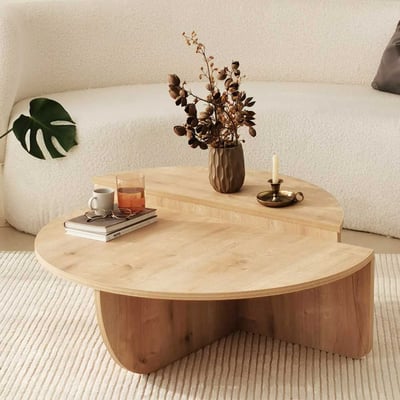 Stijlvolle Saffier Eiken Salontafel | 100% Melamine Gecoat