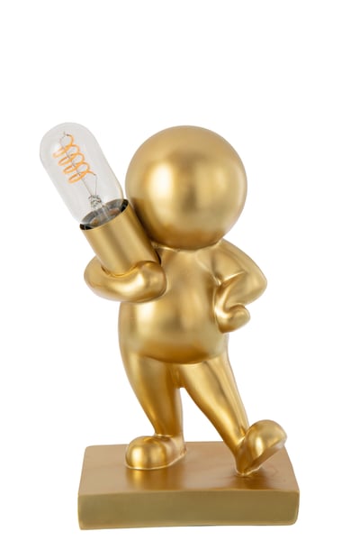 Tafellamp marcel kalk goudkleurig