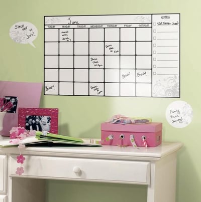 RoomMates muurstickers - Kalender whiteboard RoomMates muurstickers - Kalender whiteboard