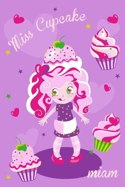 Tapijt Girls - Miss Cupcake