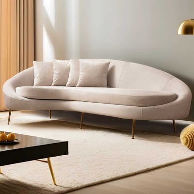Driezitzetel Artie | 255 x 120 x 85 cm | Beige