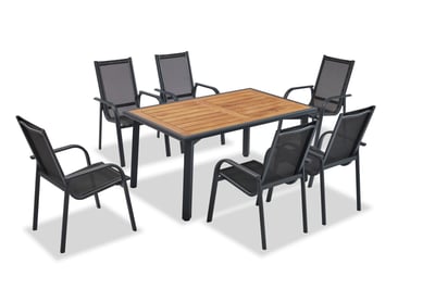 Tuinset Woody Fashion | Hout-antraciet