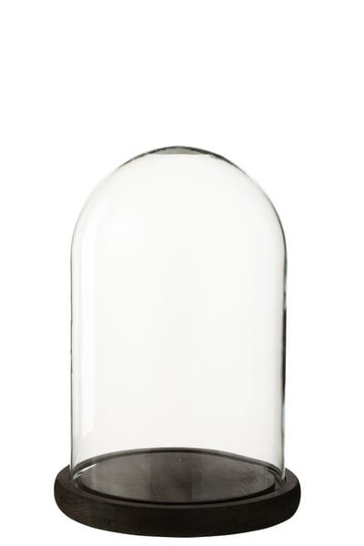 Decoratieve stolp glas donkerbruin medium