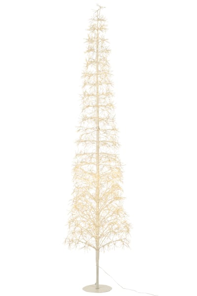 Boom led warm witte lichten ijzer wit extra large