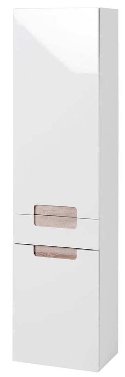 Hoge,smalle kast Siena 40cm - wit/bruin Hoge,smalle kast Siena 40cm - wit/bruin