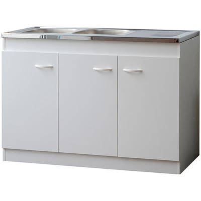 Onderkast voor spoelbak 3 deuren (120cm)