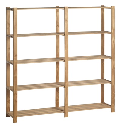 Houten opbergrek dubbel Houten opbergrek dubbel