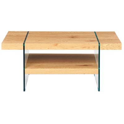 Salontafel Belinda - wilde eik/glas Salontafel Belinda - wilde eik/glas