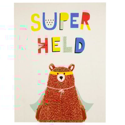 Tapijt Superhero Bear Tapijt Superhero Bear