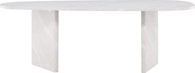 Eettafel Grönvik Venture Design - MDF Betonlook - 220x100 cm - Wit