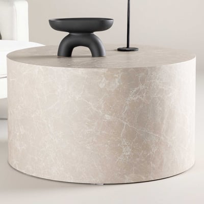 Ronde Salontafel York - MDF - ⌀80cm - Beige