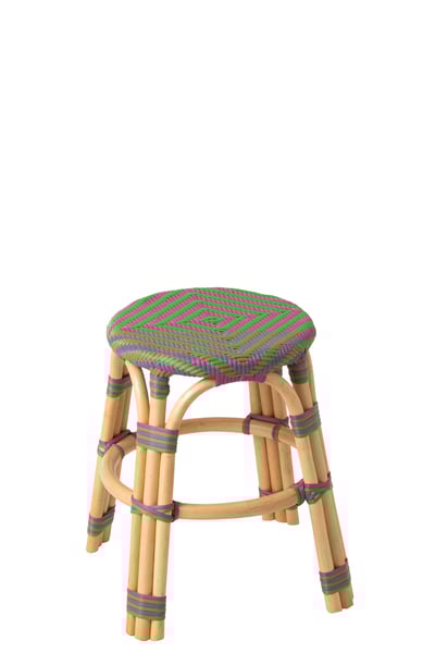 Kruk geo rotan roze/groen