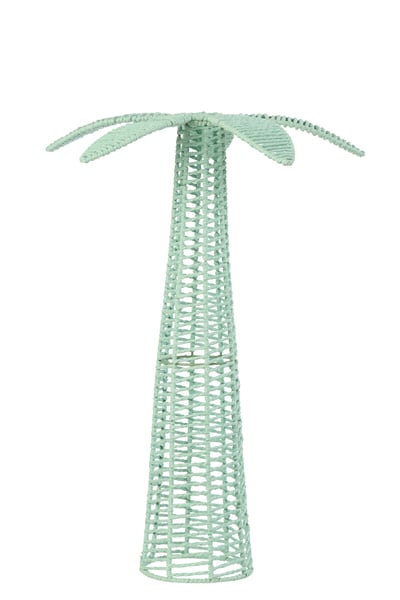 Palmboom papier azuurblauw large