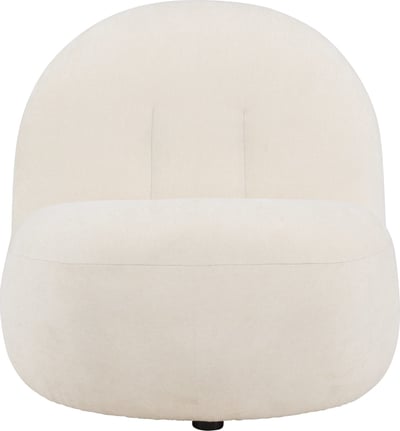 Fauteuil Omaha Venture Design - Polyester - 84x61x65 cm - Wit