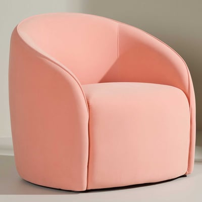 Fauteuil Neo - Polyester - 79x69x70 cm - Perzik