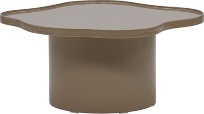 Salontafel Ilse Venture Design - MDF Glanzend Bruin - Ø90cm