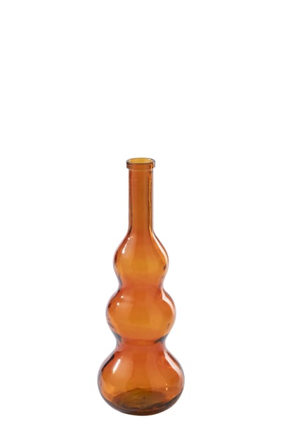 Vloervaas  glas donkeroranje