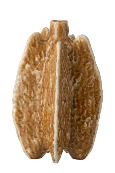 Vaas ubi keramiek okergeel