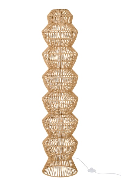 Staanlamp touw metaal naturel