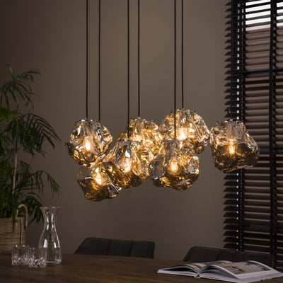 Hanglamp Tanner 7 lichtbronnen - grijs