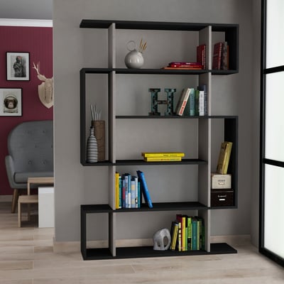 Woody Boekenplank | 18mm Gecoat Spaanplaat | Antraciet Lichtbruin Woody Boekenplank | 18mm Gecoat Spaanplaat | Antraciet Lichtbruin