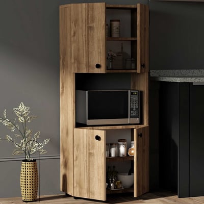 Woody Fashion Keukenkast | 100% Melamine | Notenhout Woody Fashion Keukenkast | 100% Melamine | Notenhout