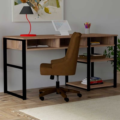 Bureau Jax - walnoot/zwart Bureau Jax - walnoot/zwart