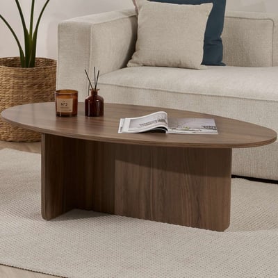Salontafel Orba - 100% MELAMINE - Walnoot - 40 x 65 x 120 cm
