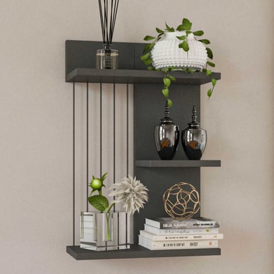 Wandplank | Antraciet | 18mm Dik | 40x60x19 cm | Meerdere Planken