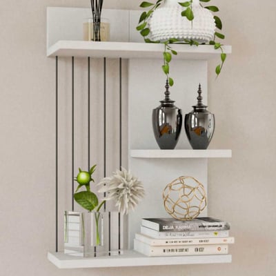 Kınık Wandplank | 100% MELAMINE | Wit