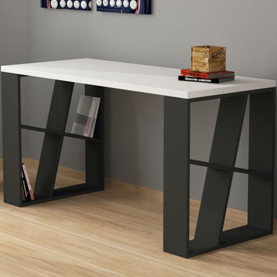 Bureau Honey - 100% MELAMINE - Wit - 140 x 75 x 60 cm