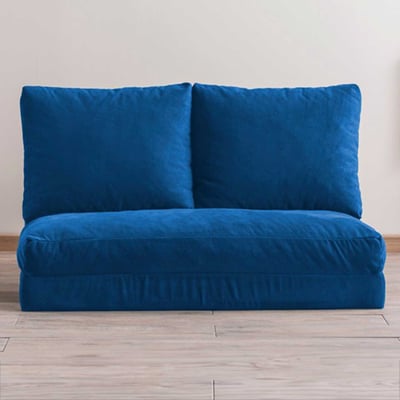 Taida 2-zits slaapbank | Metalen frame | Blauw