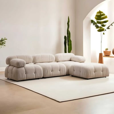 Hoekzetel Atelier Del Sofa | 208 x 95 x 75 cm | Beige