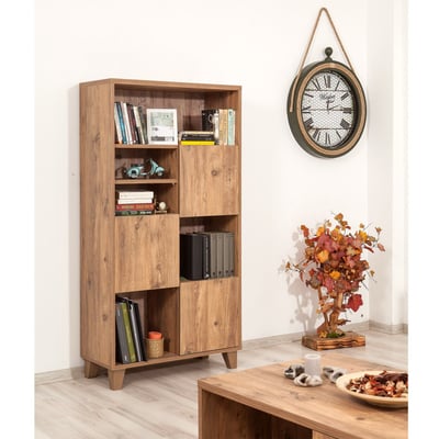 Boekenplank Sapphire | Melamine coating | Houten poten | Atlantic Pine Boekenplank Sapphire | Melamine coating | Houten poten | Atlantic Pine