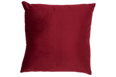 Kussen vierkant velours rood