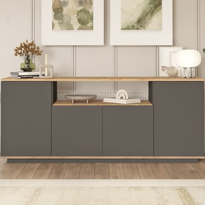 Sidetable FR15 - 100% MELAMINE - Atlantisch Grenen - 180 x 75 x 44,5 cm