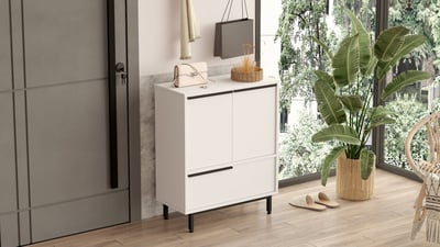 Moderne Schoenenkast | Woody Fashion | Wit | 100% Melamine Moderne Schoenenkast | Woody Fashion | Wit | 100% Melamine