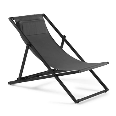 Strandstoel Mallorca - antraciet/zilvergrijs Strandstoel Mallorca - antraciet/zilvergrijs