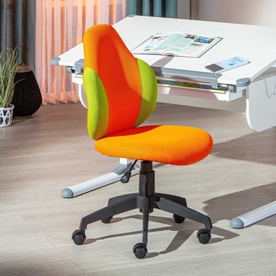 Bureaustoel Jessie - oranje/ groen Bureaustoel Jessie - oranje/ groen